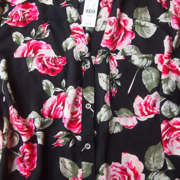 New York & CO Flowered Blouse - Picture 4 of 5